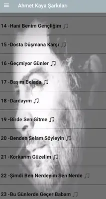 Ahmet Ka-Ya Şarkıları(internetsiz) android App screenshot 1