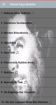 Ahmet Ka-Ya Şarkıları(internetsiz) android App screenshot 2